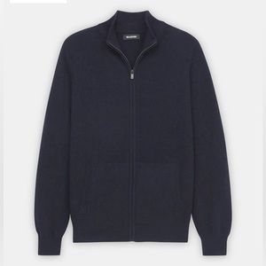 Naadam cashmere full zip sweater
